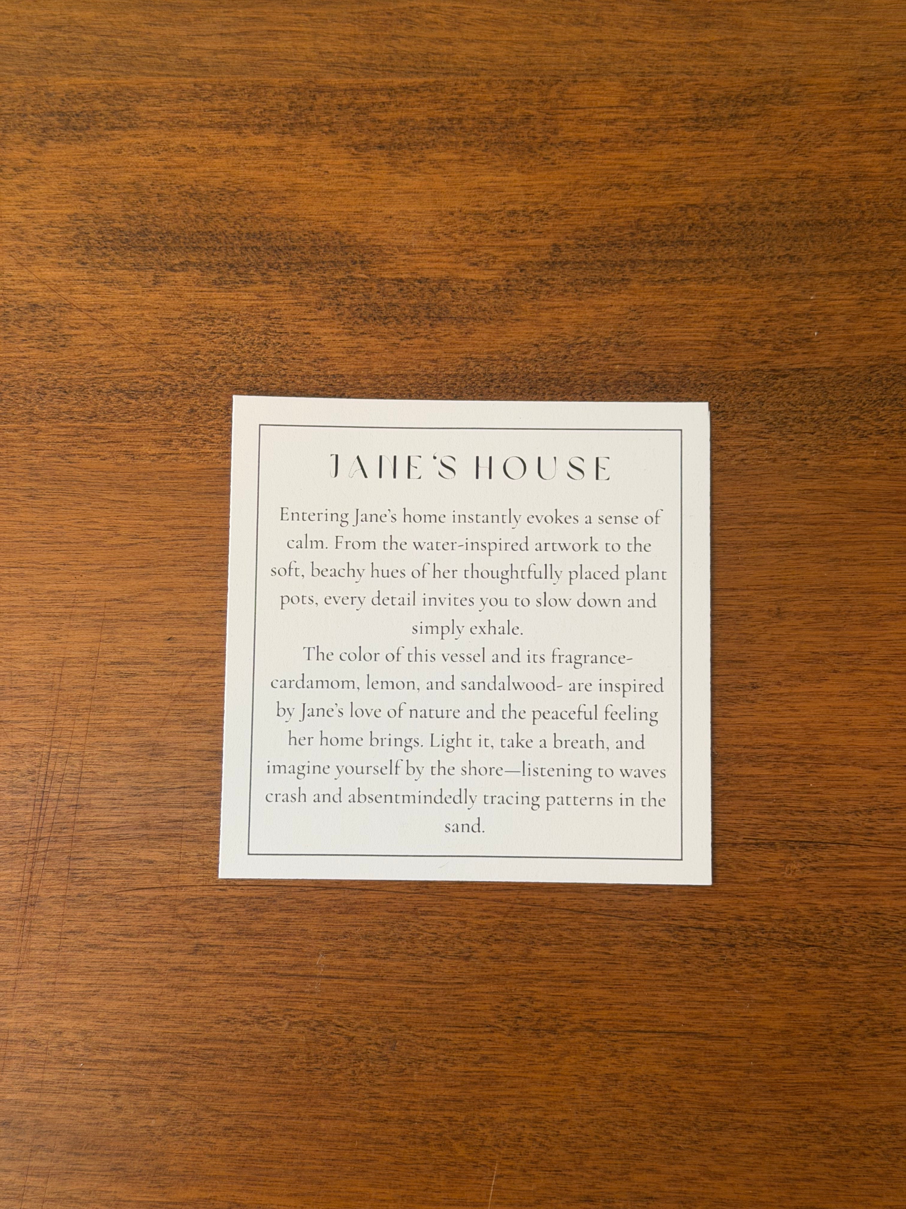 Jane's House Candle | JellsGarden x Salon 34